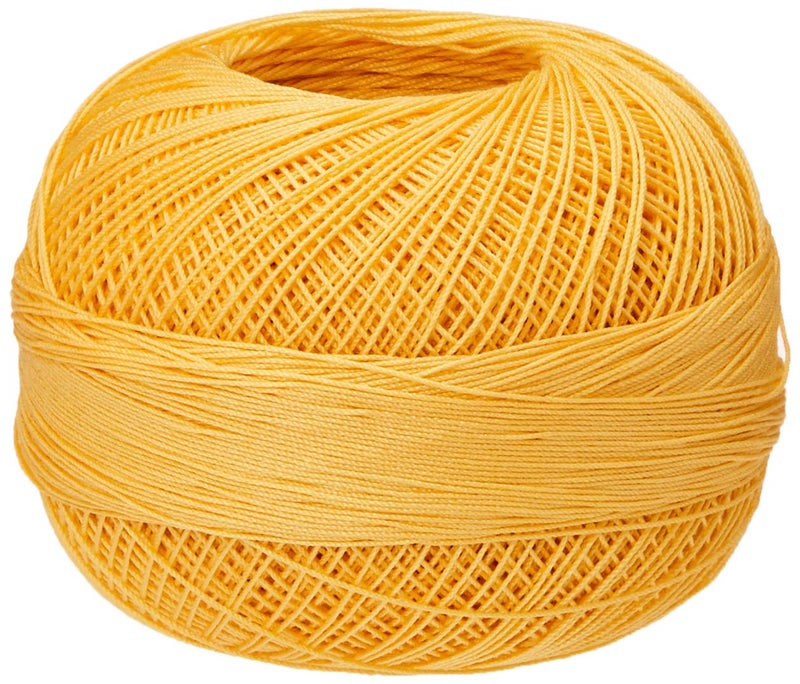 LIZBETH Handy Hands Lizbeth Premium Cotton Thread  Medium  Golden Yellow HH40613 - Image 1